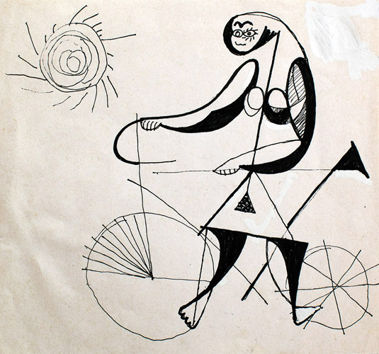 Mujer con bicicleta -  Pituco - estudio-53
