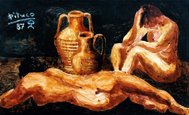 Desnudos con cántaros -  Pituco - estudio-53